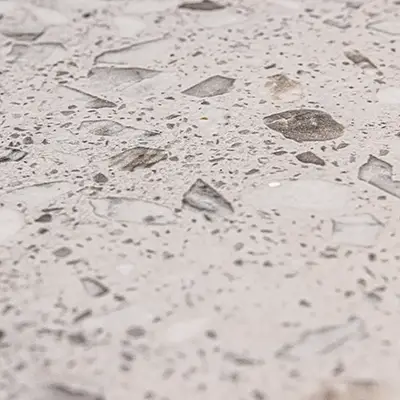 Plan de travail motif terrazzo